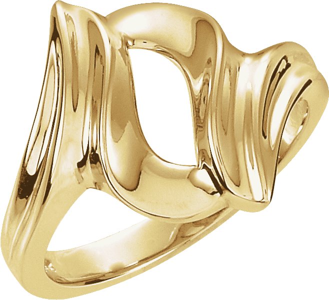 14K Yellow Freeform Remount Ring