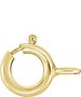 14K Yellow 4.5 mm Seamless Spring Ring with Closed Ring