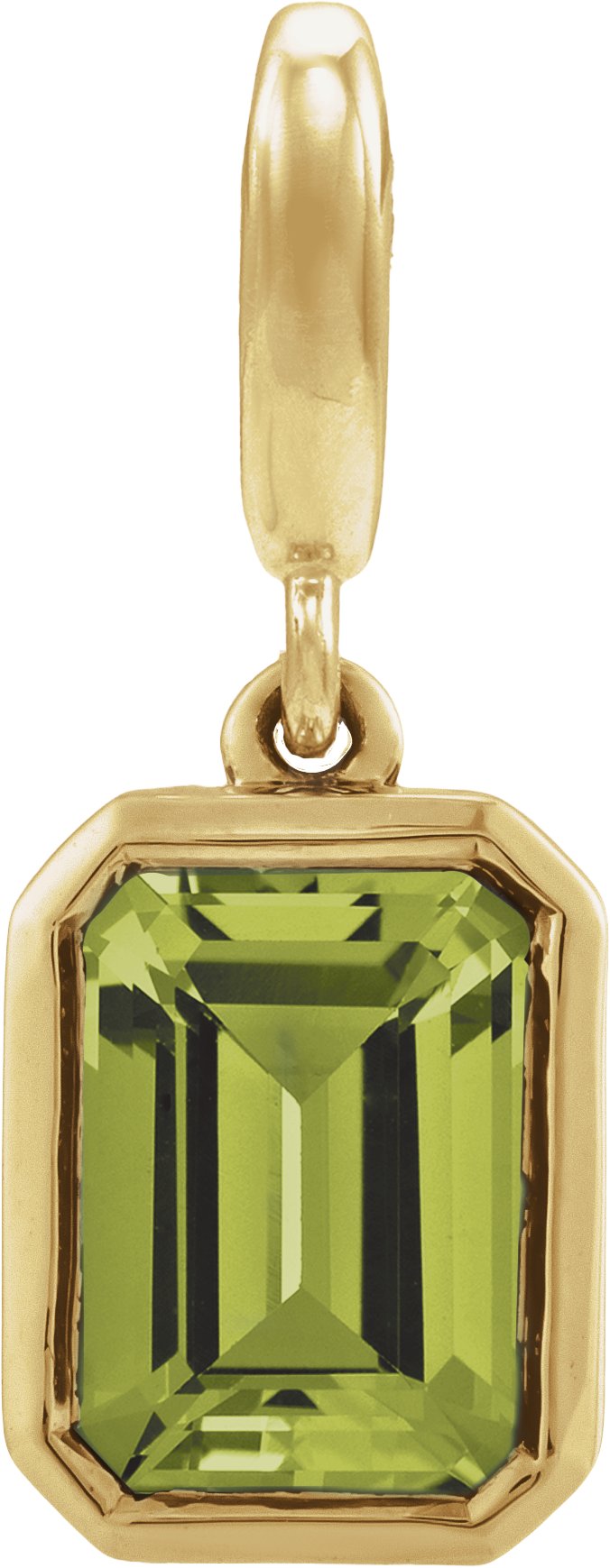 Bezel-Set Birthstone Charm/Pendant