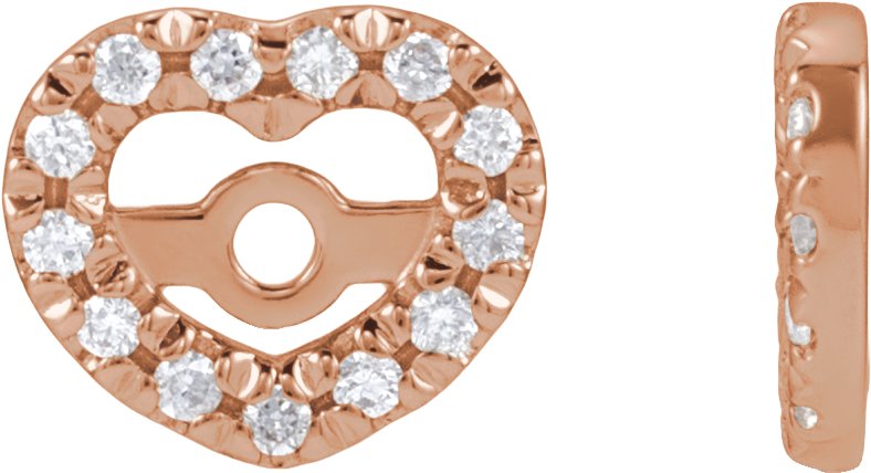 Accented Heart Earring Jackets