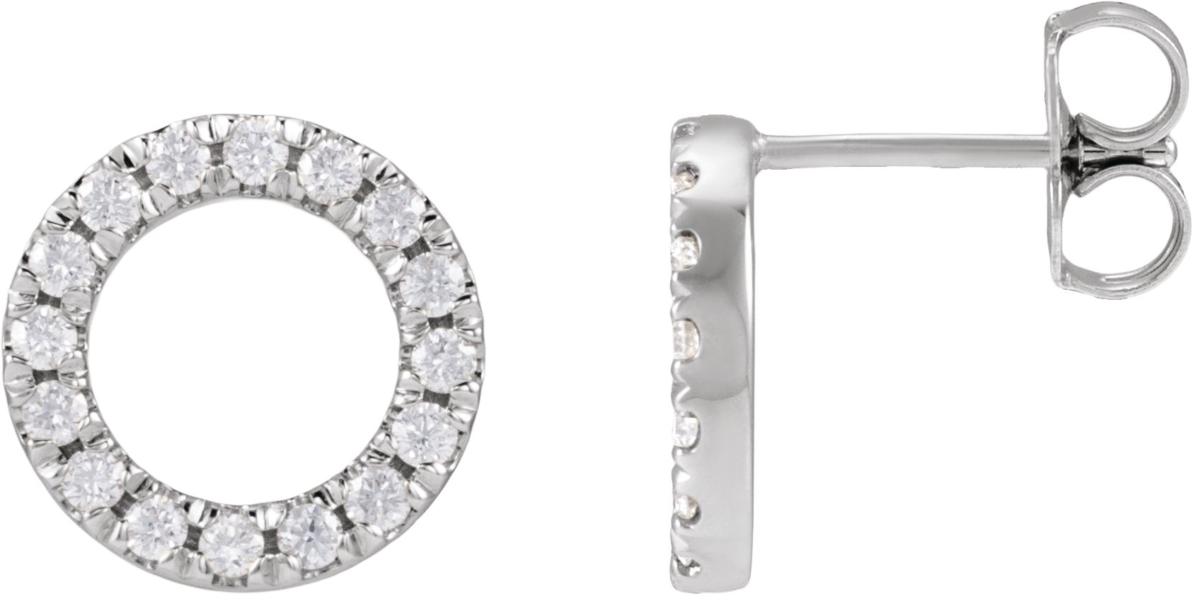 Accented Circle Earrings