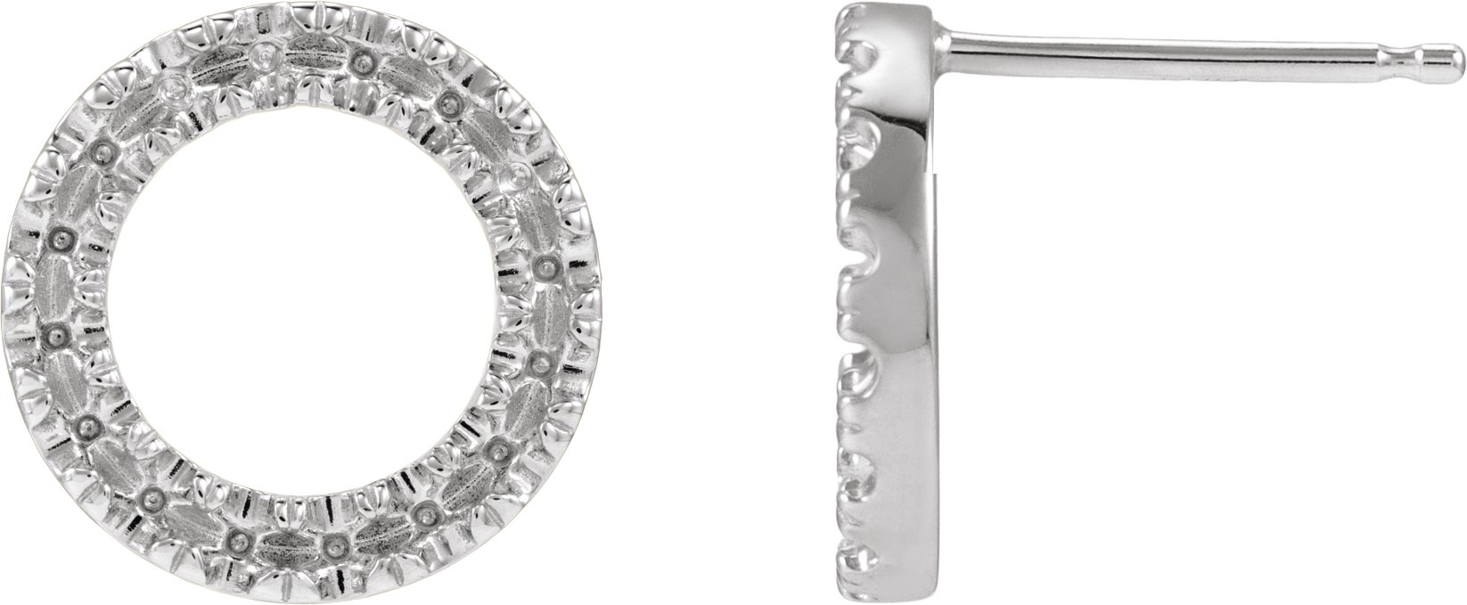 Accented Circle Earrings