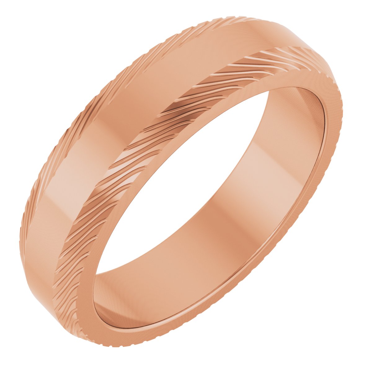 Linear Textured Half-Round Band