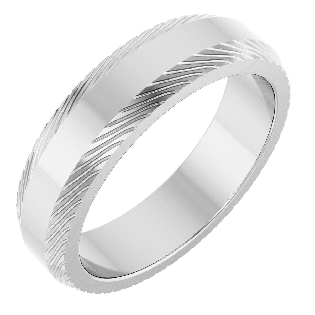 Linear Textured Half-Round Band