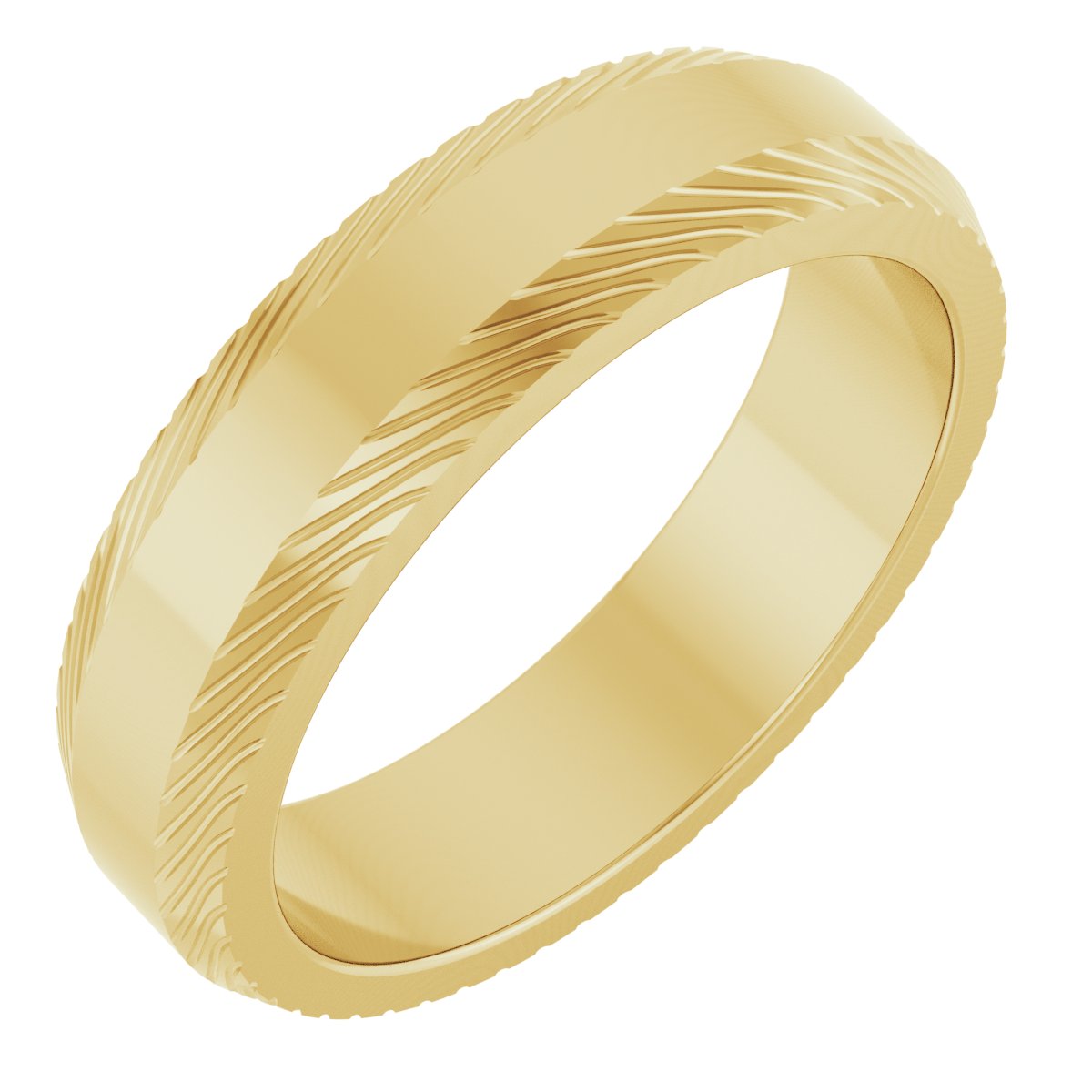 Linear Textured Half-Round Band