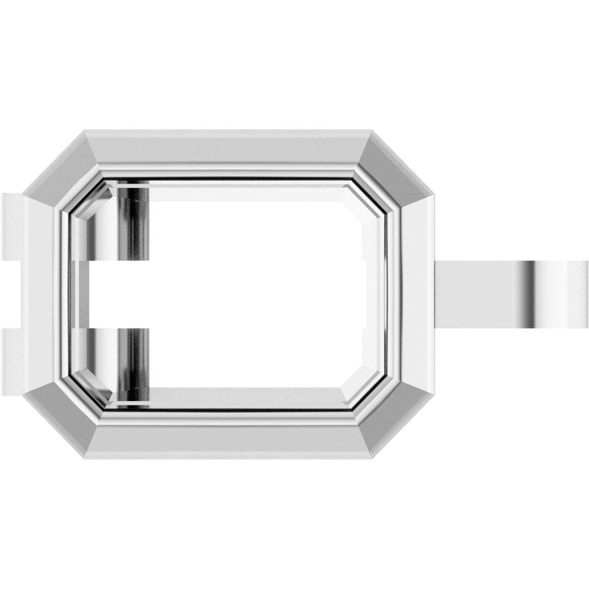 Bezel-Set Line Bracelet Link for BRC1017