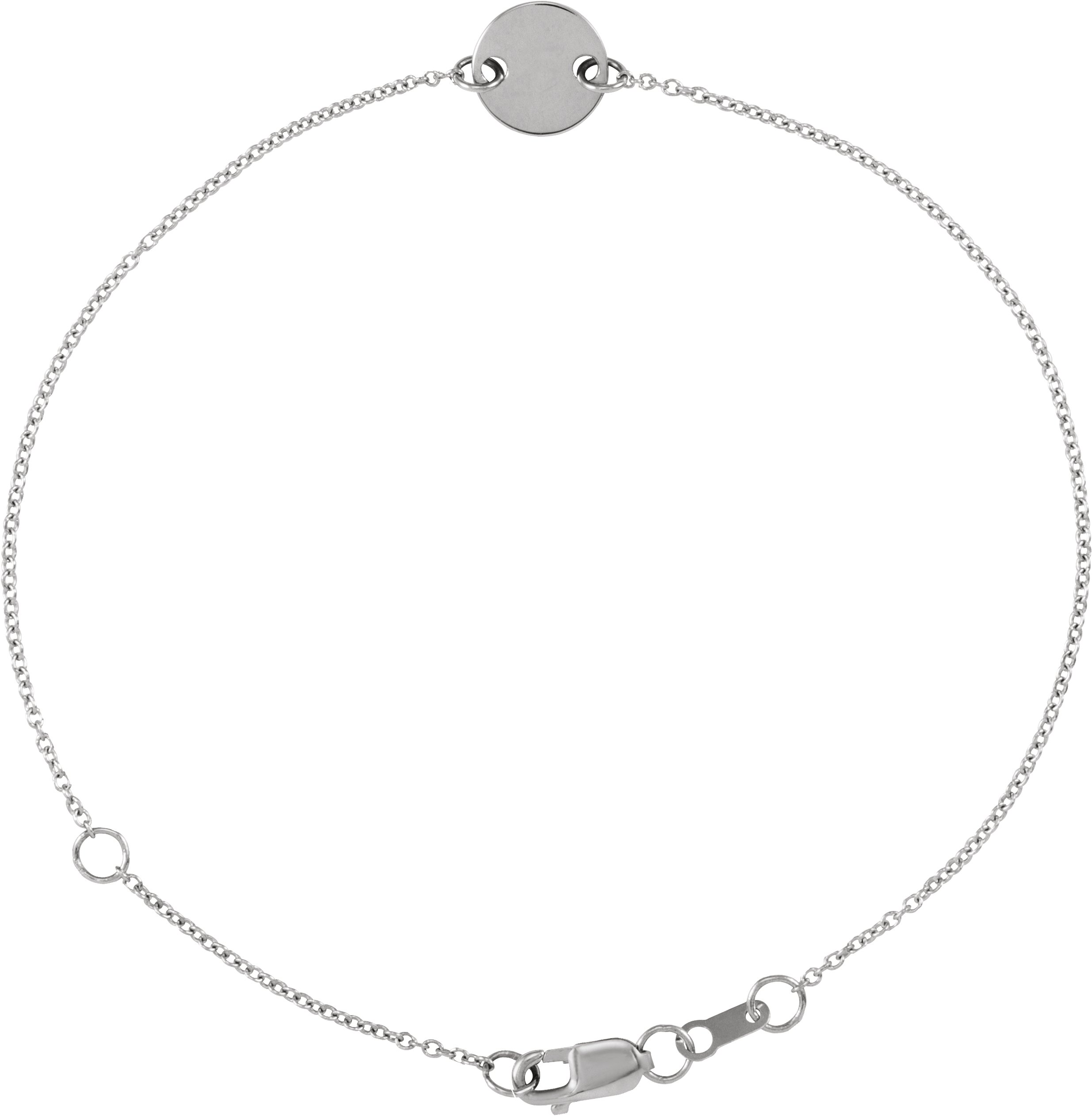 Engravable Disc Bracelet
