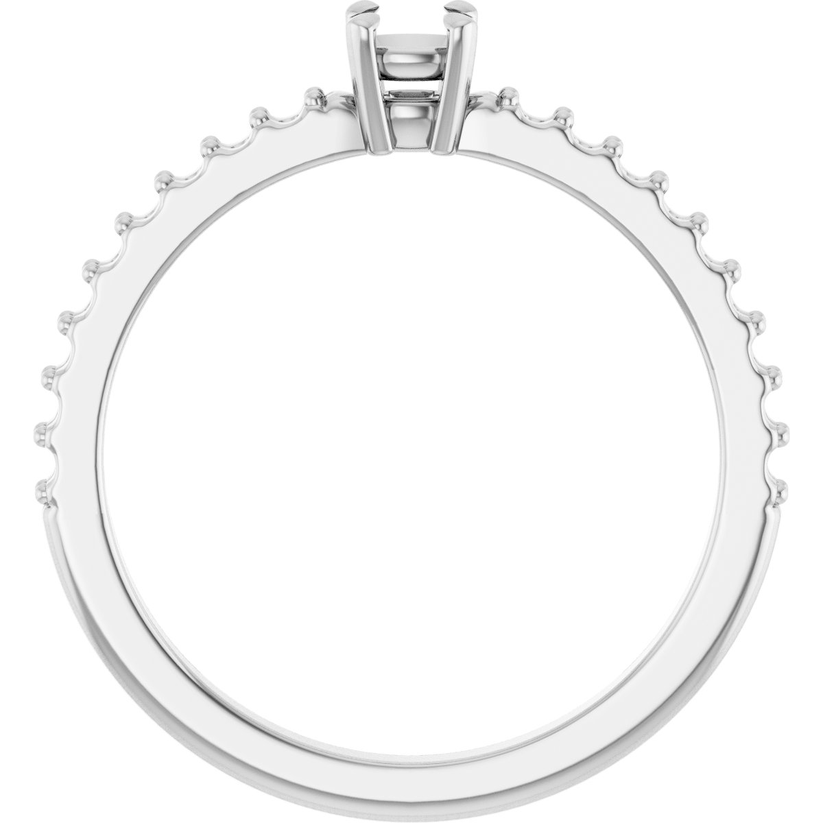 12x10 mm Oval Ring Mounting view 2