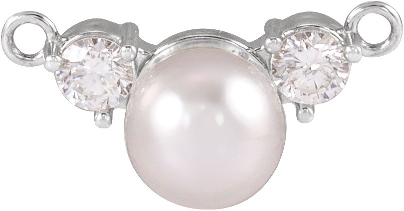 Accented Pearl Necklace Center