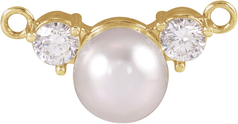 Accented Pearl Necklace Center