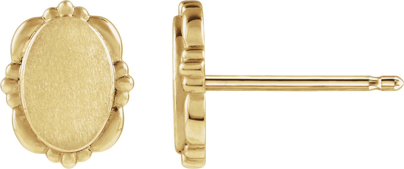 Engravable Vintage-Inspired Earrings