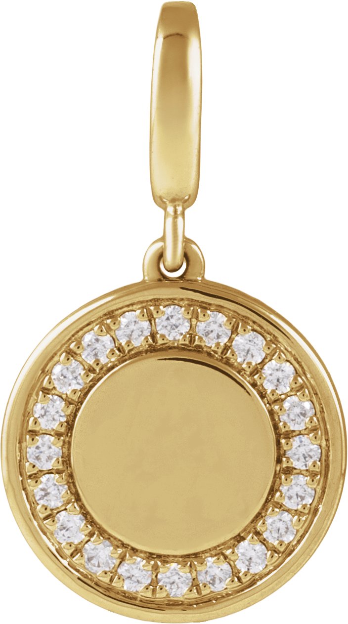 Engravable Circle Charm/Pendant