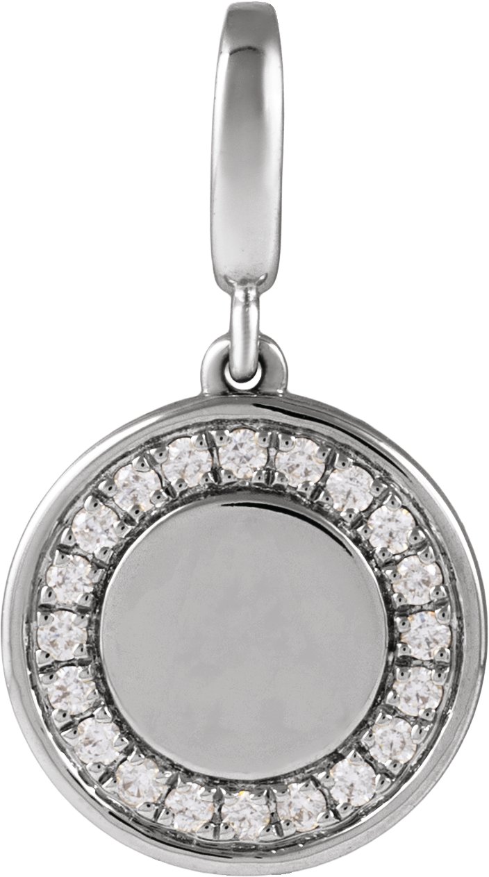 Engravable Circle Charm/Pendant