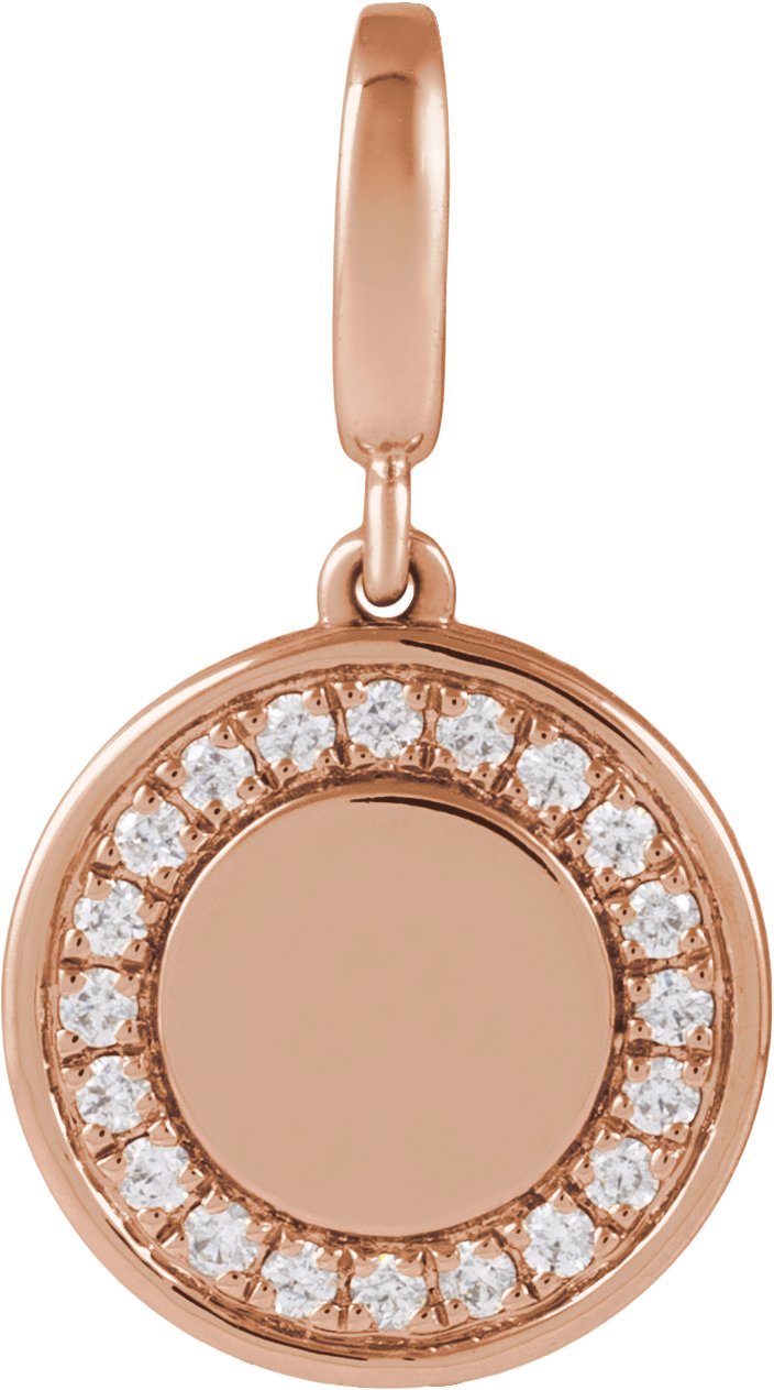 Engravable Circle Charm/Pendant