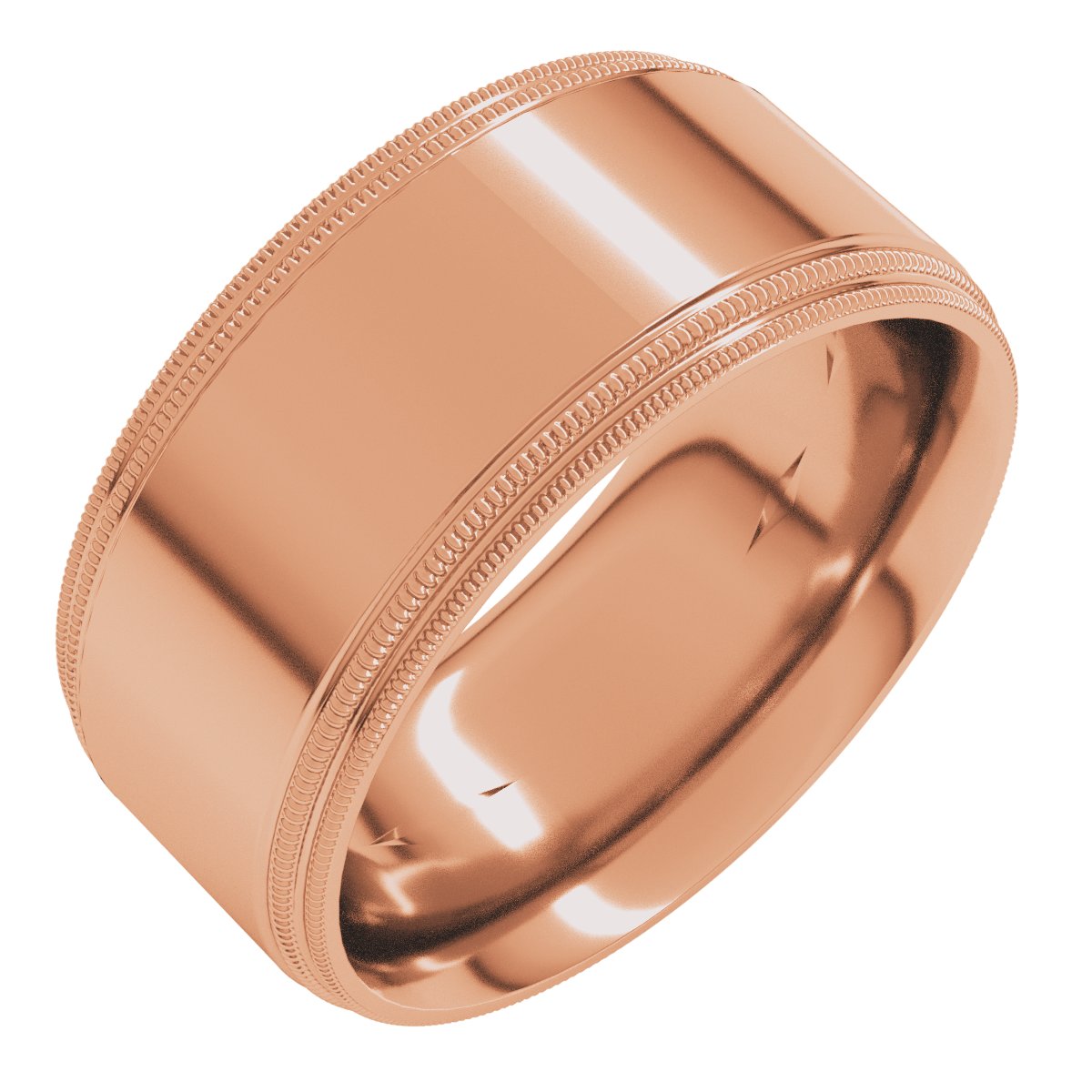 Double Milgrain Comfort-Fit Flat Band