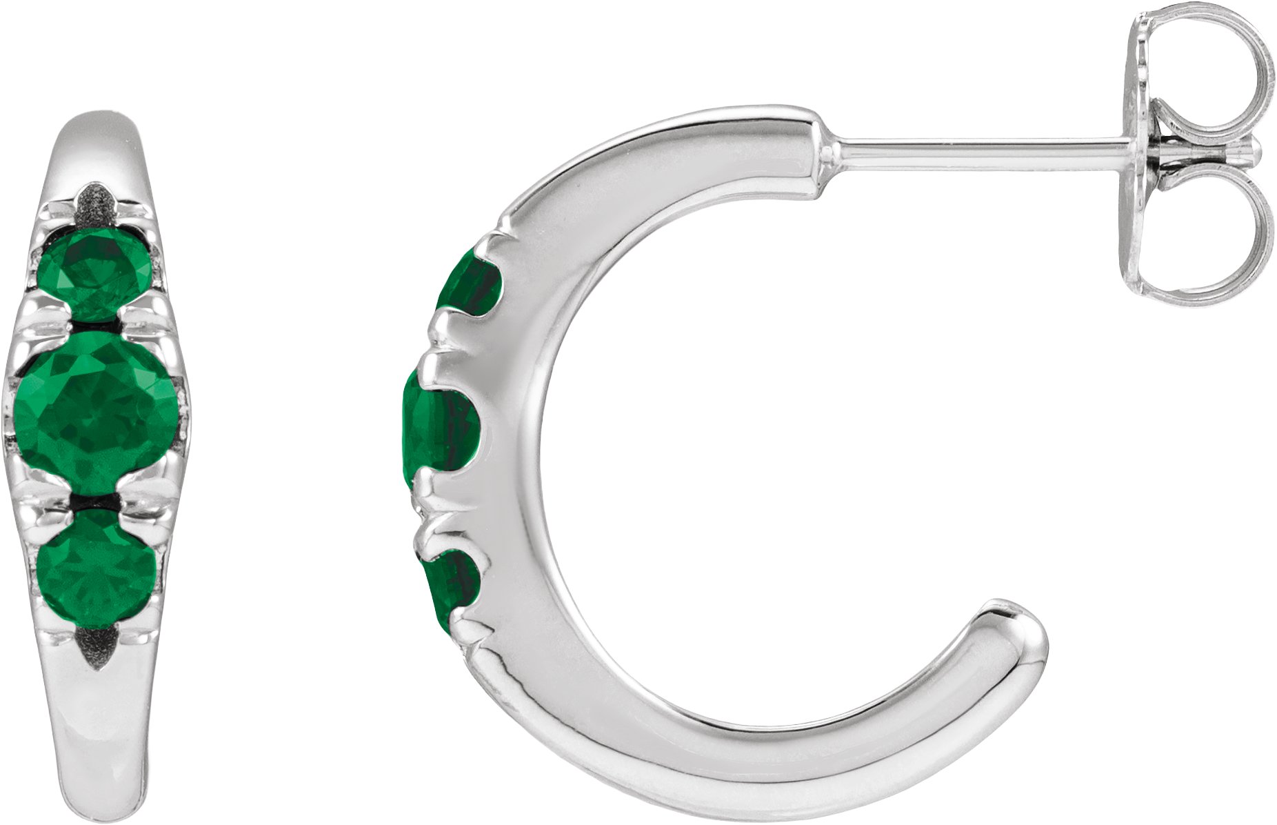 Accented Hoop Earrings