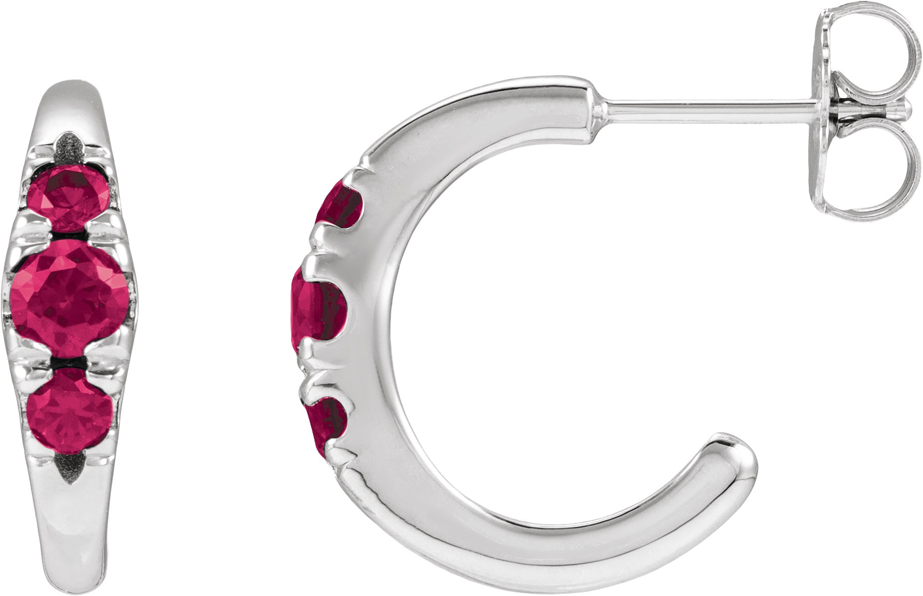 Accented Hoop Earrings