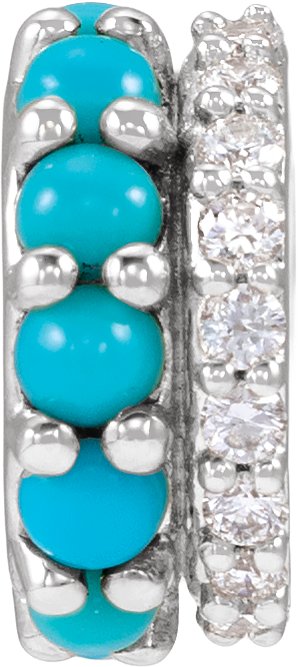 Accented Cabochon Spacer Charm/Pendant