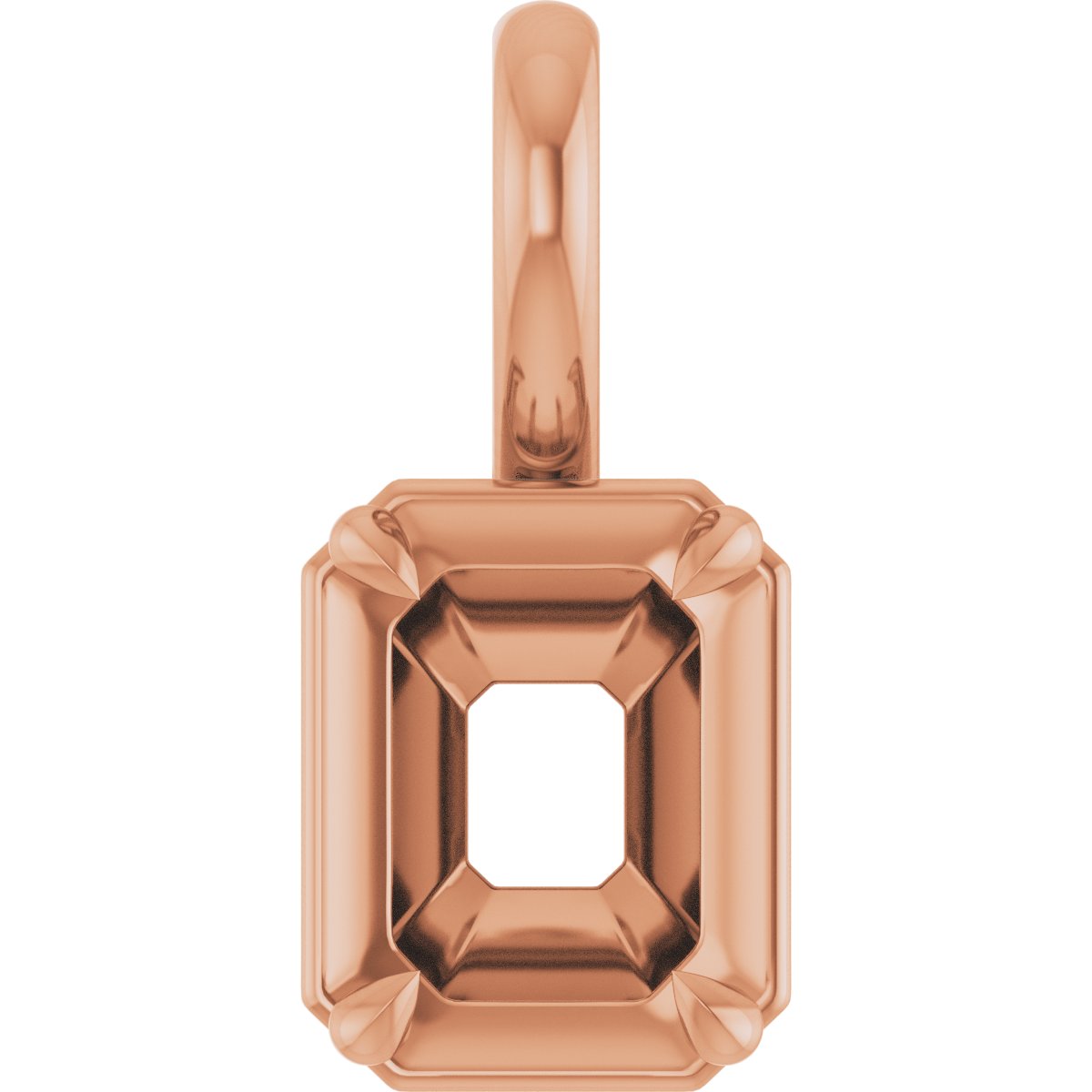 Claw-Prong Solitaire Bezel-Style Pendant