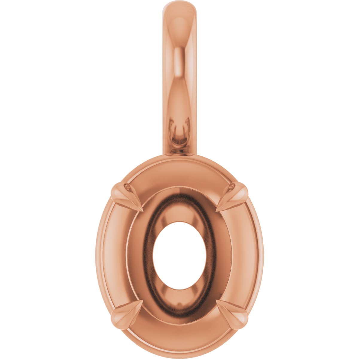 Claw-Prong Solitaire Bezel-Style Pendant