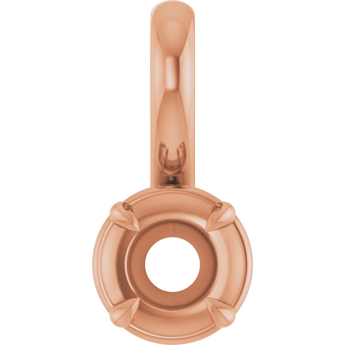 Claw-Prong Solitaire Bezel-Style Pendant