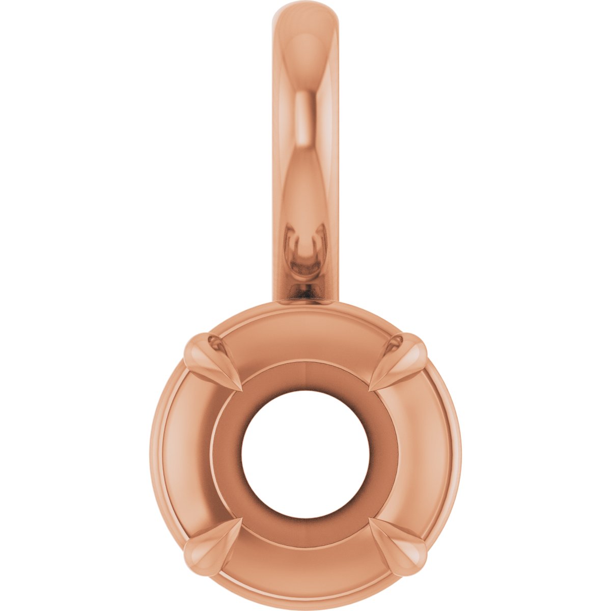 Claw-Prong Solitaire Bezel-Style Pendant
