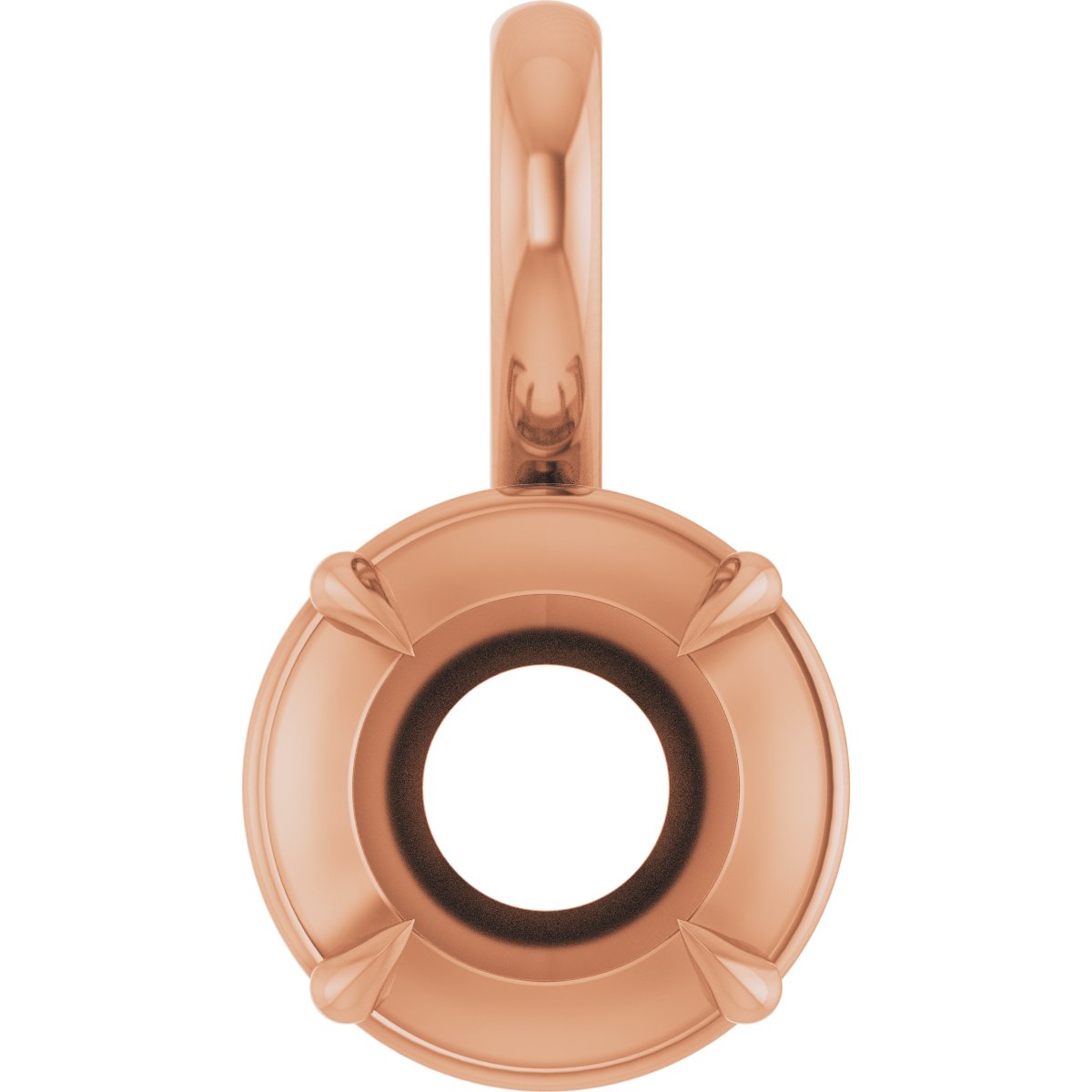 Claw-Prong Solitaire Bezel-Style Pendant