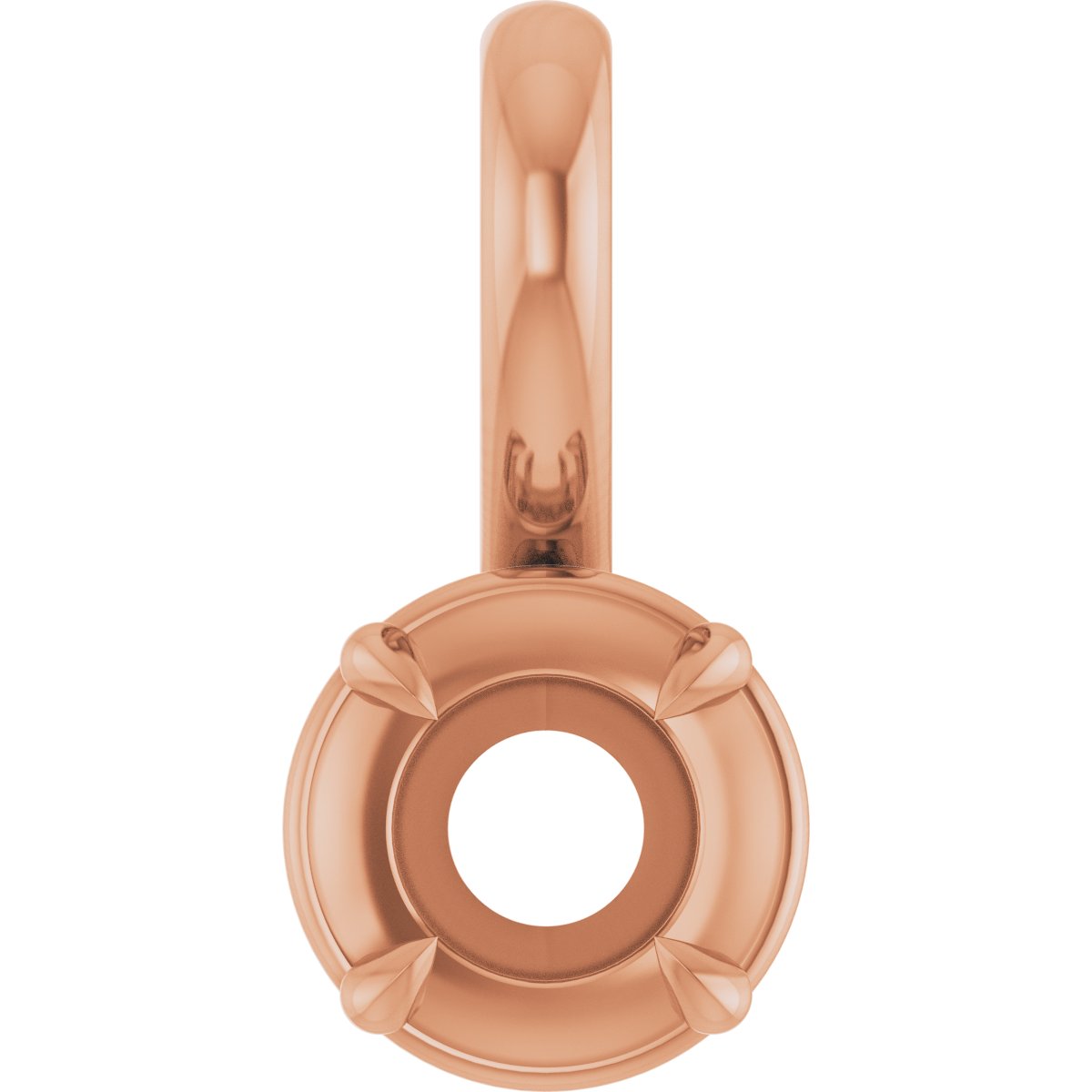 Claw-Prong Solitaire Bezel-Style Pendant