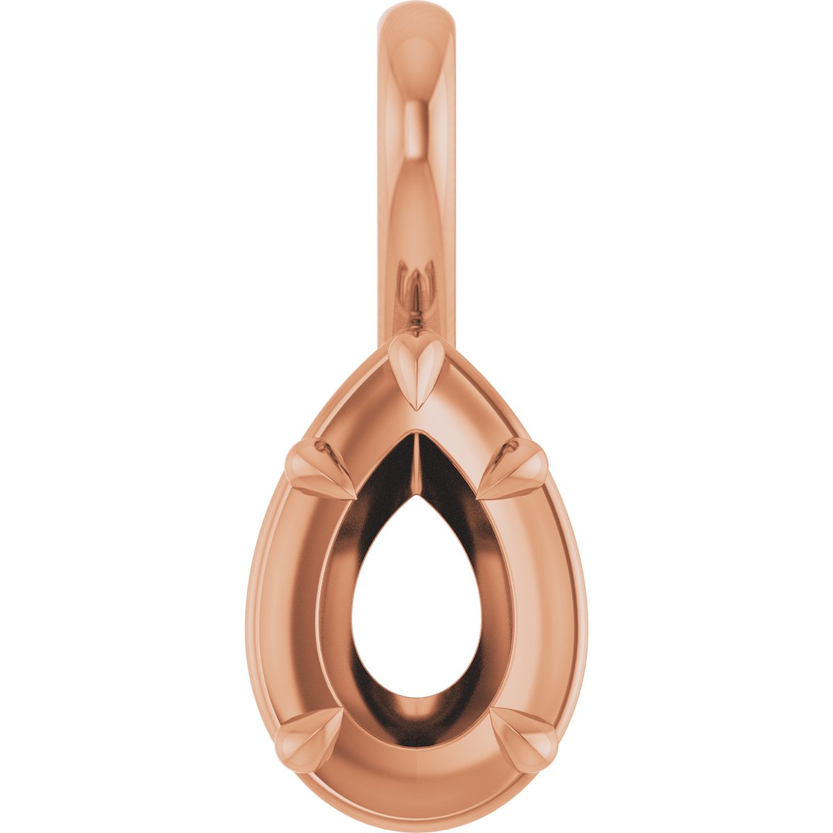 Claw-Prong Solitaire Bezel-Style Pendant
