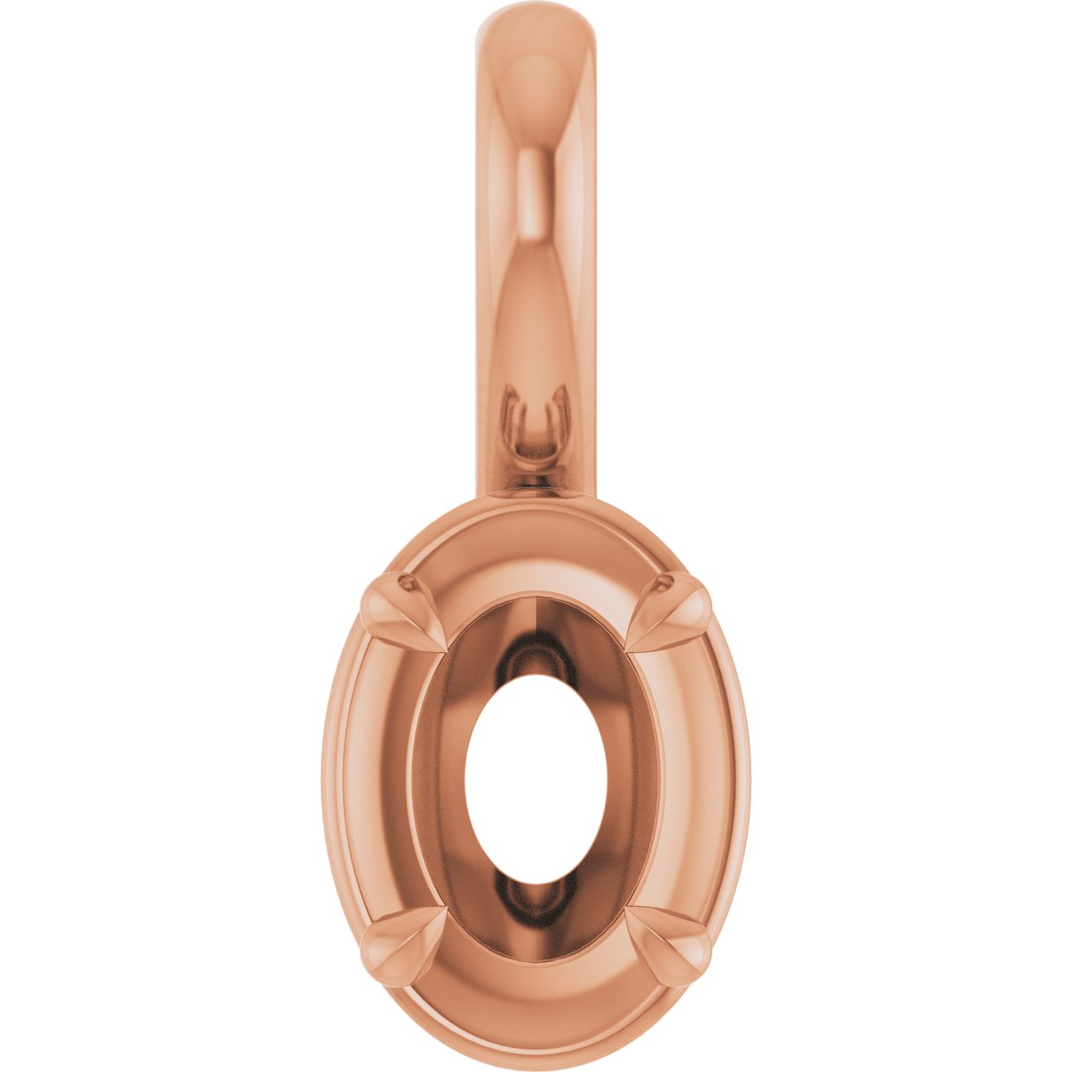 Claw-Prong Solitaire Bezel-Style Pendant