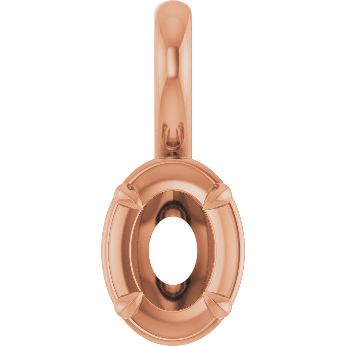 Claw-Prong Solitaire Bezel-Style Pendant
