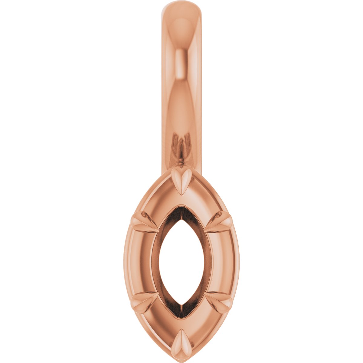 Claw-Prong Solitaire Bezel-Style Pendant