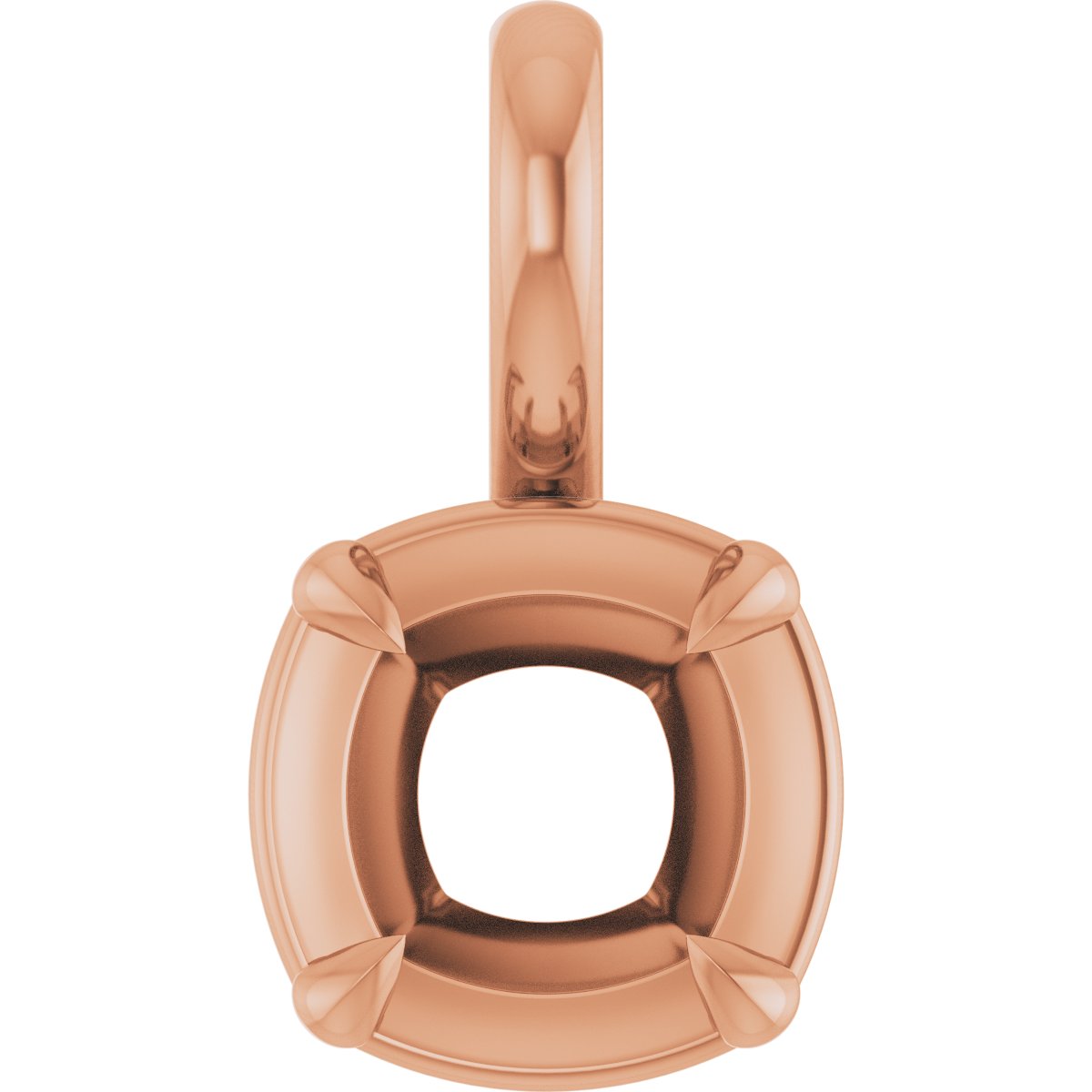 Claw-Prong Solitaire Bezel-Style Pendant