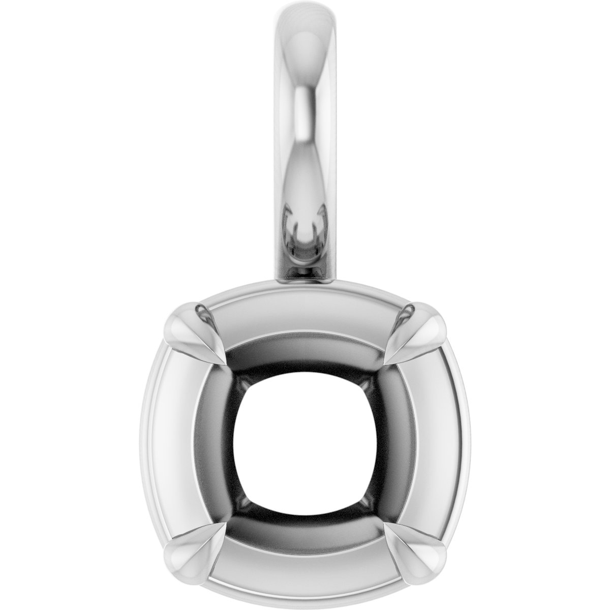 Claw-Prong Solitaire Bezel-Style Pendant