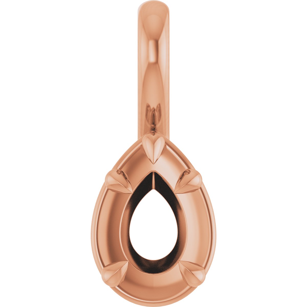 Claw-Prong Solitaire Bezel-Style Pendant