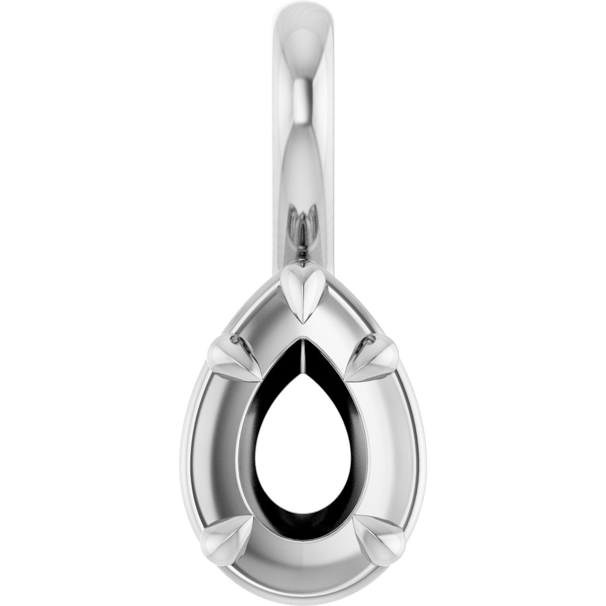 Claw-Prong Solitaire Bezel-Style Pendant