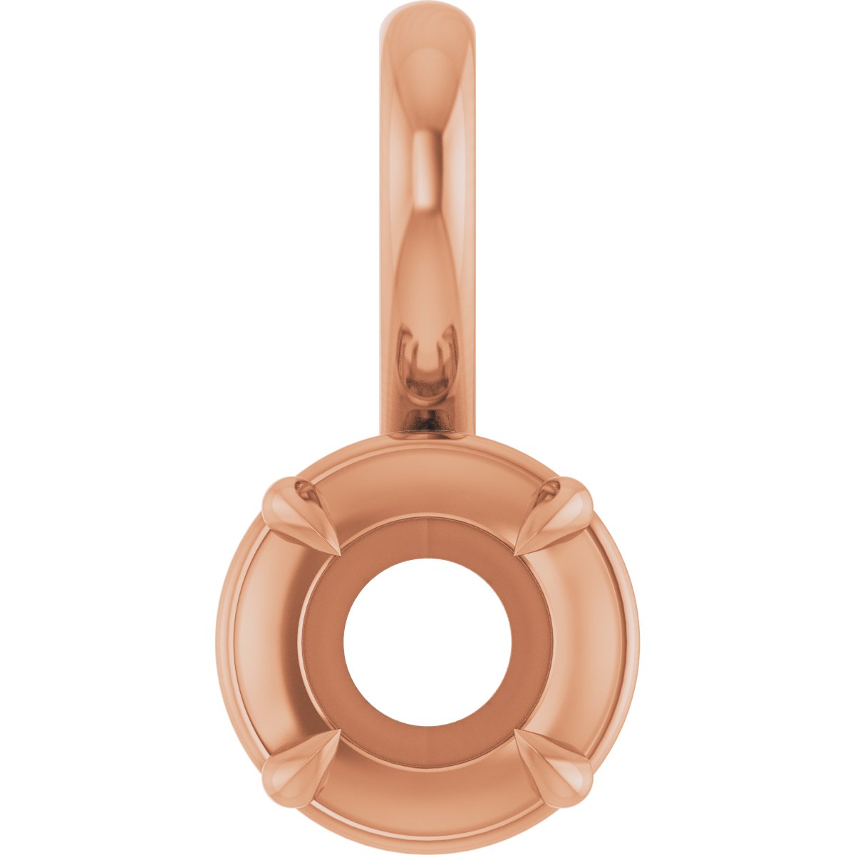 Claw-Prong Solitaire Bezel-Style Pendant