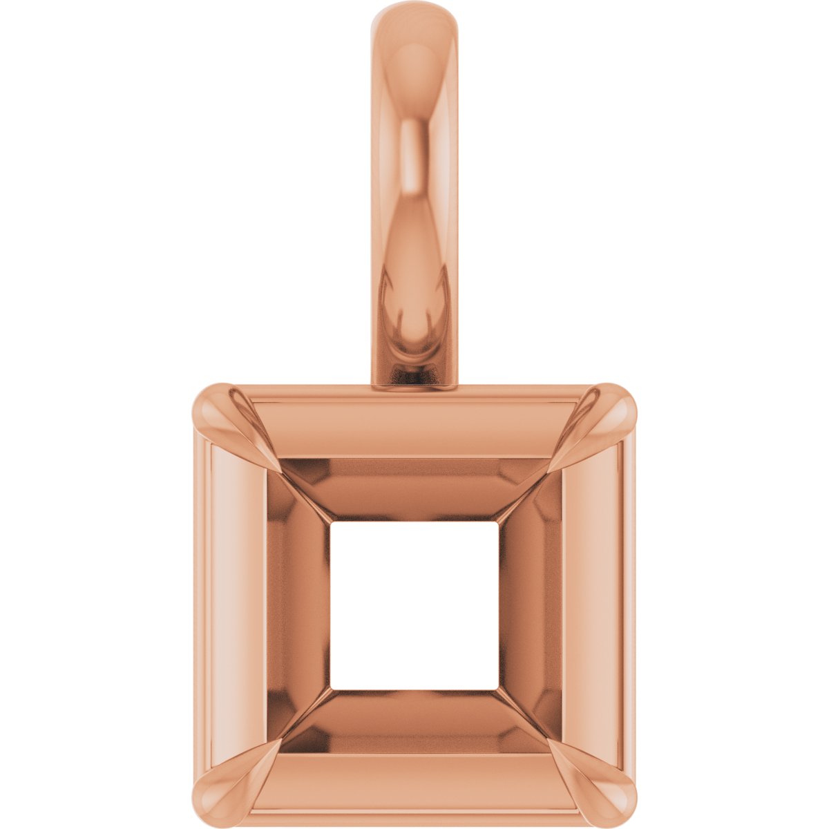 Claw-Prong Solitaire Bezel-Style Pendant