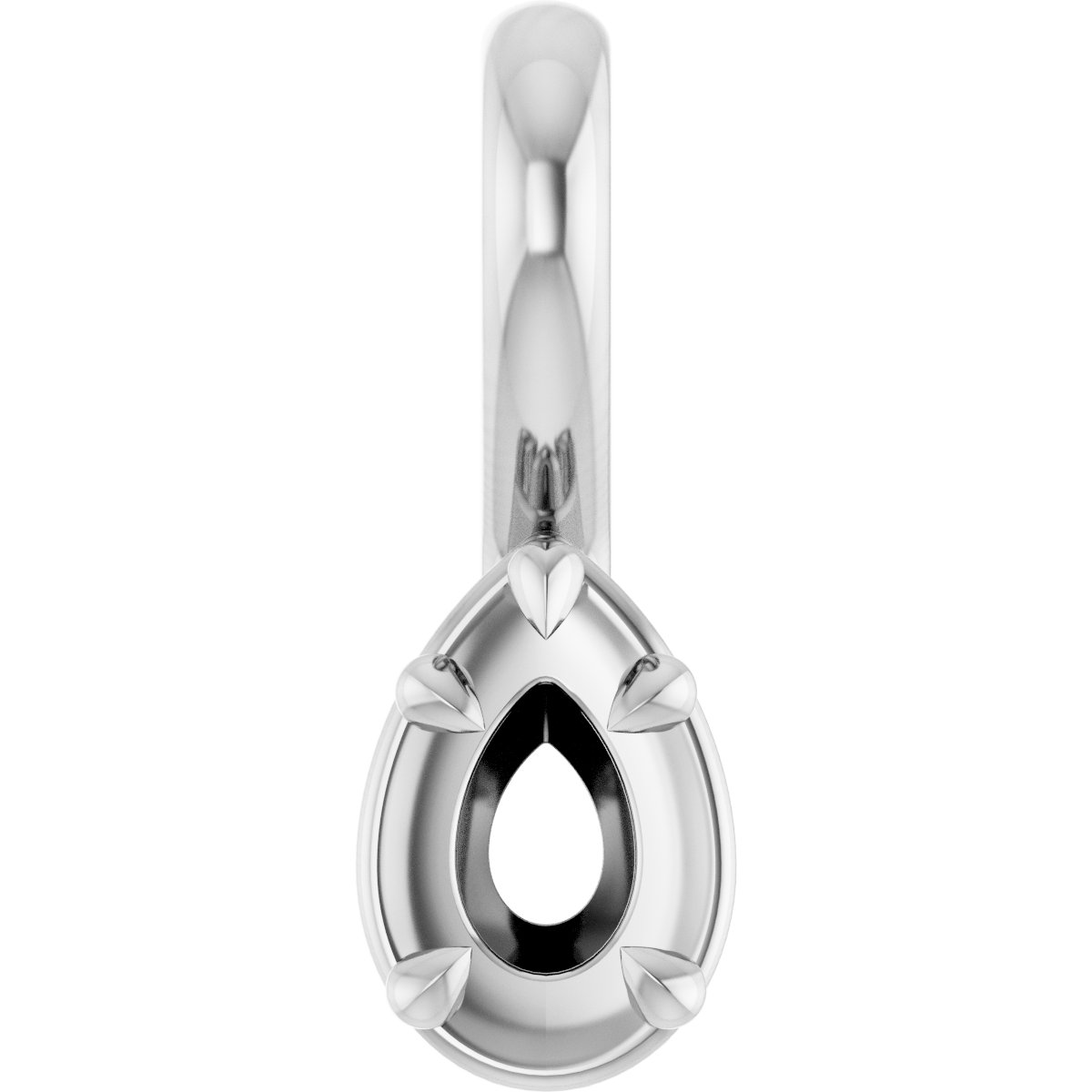 Claw-Prong Solitaire Bezel-Style Pendant