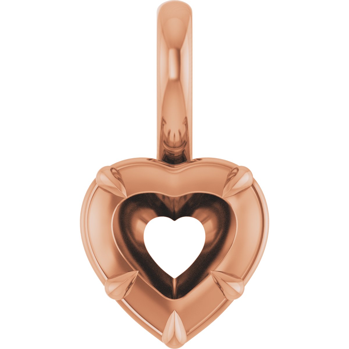 Claw-Prong Solitaire Bezel-Style Pendant