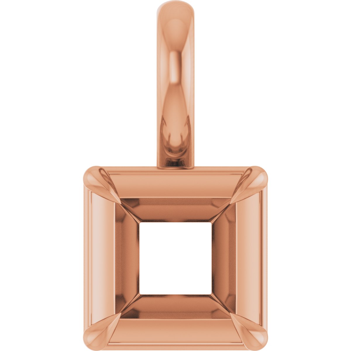 Claw-Prong Solitaire Bezel-Style Pendant