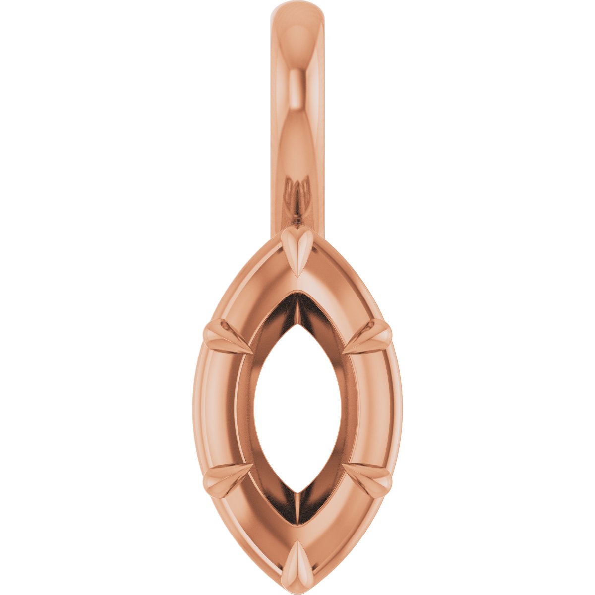 Claw-Prong Solitaire Bezel-Style Pendant