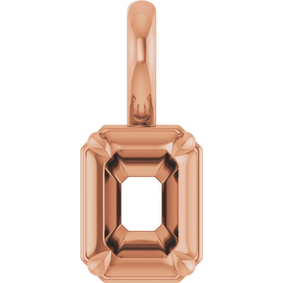 Claw-Prong Solitaire Bezel-Style Pendant