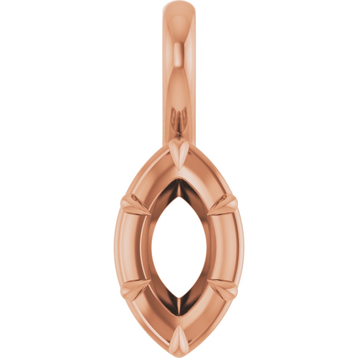 Claw-Prong Solitaire Bezel-Style Pendant