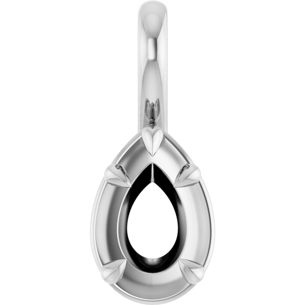 Claw-Prong Solitaire Bezel-Style Pendant