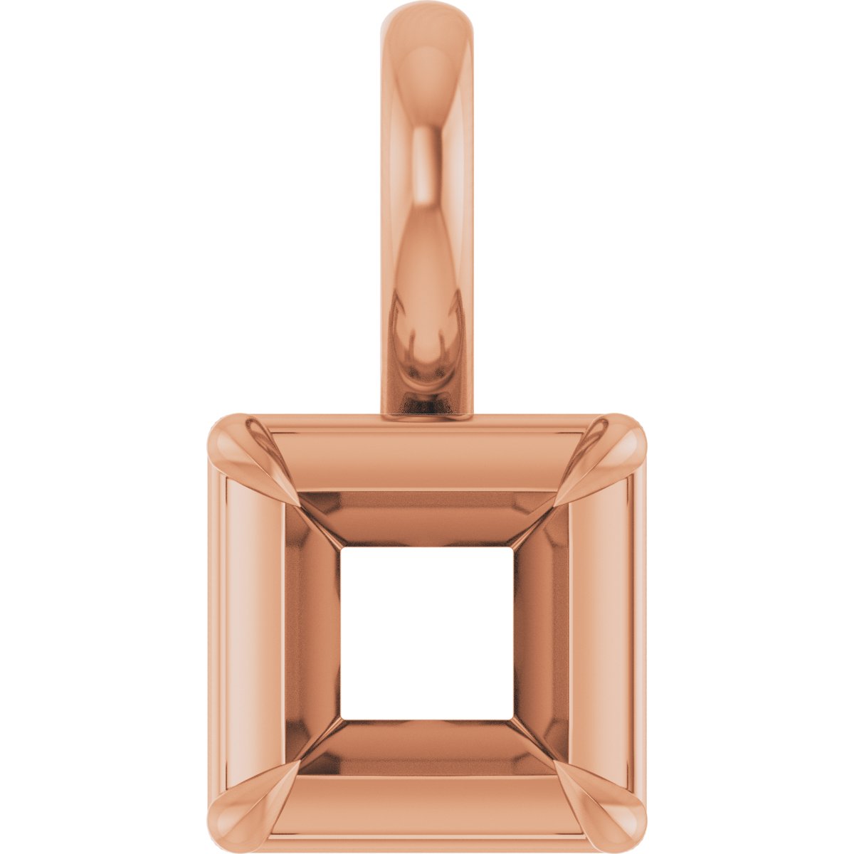 Claw-Prong Solitaire Bezel-Style Pendant