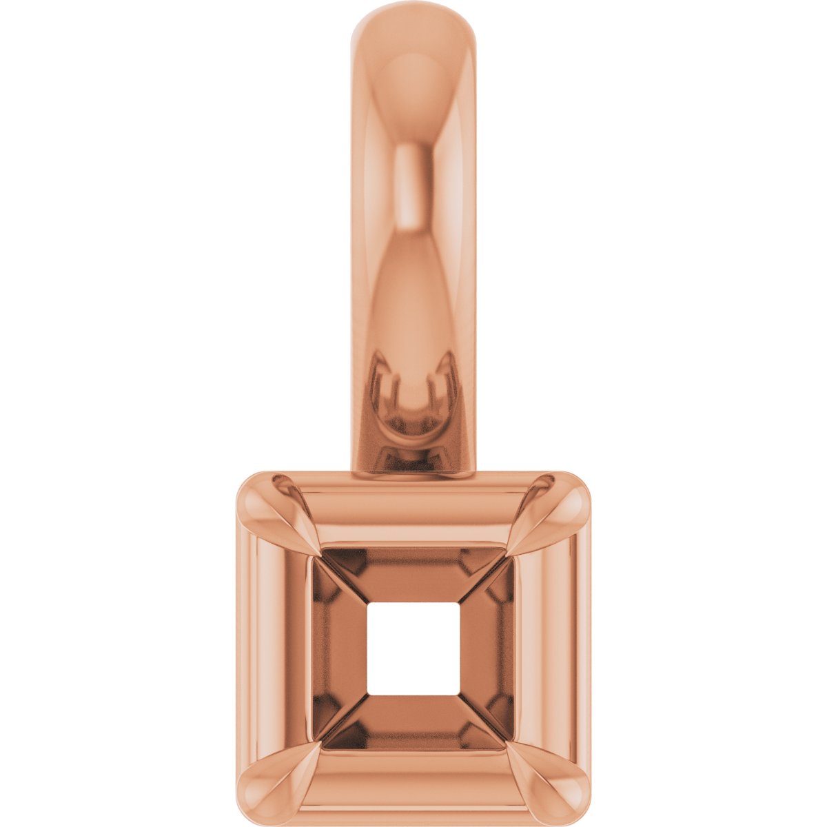 Claw-Prong Solitaire Bezel-Style Pendant