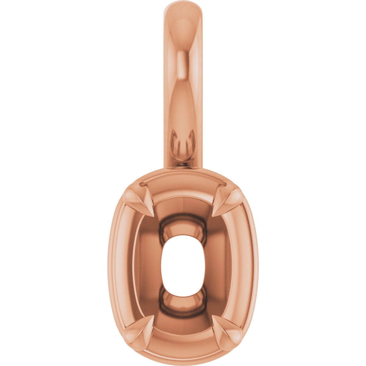 Claw-Prong Solitaire Bezel-Style Pendant