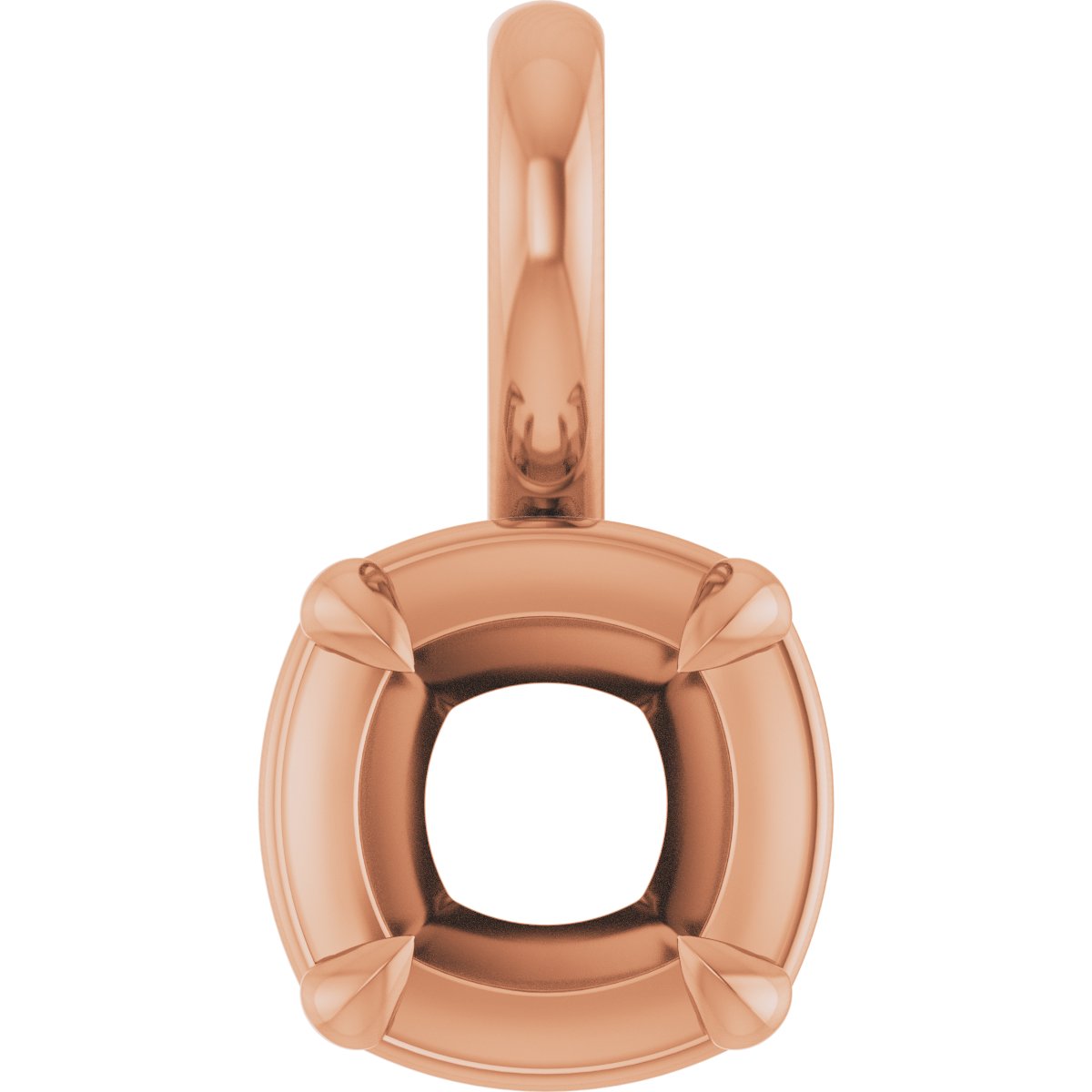 Claw-Prong Solitaire Bezel-Style Pendant