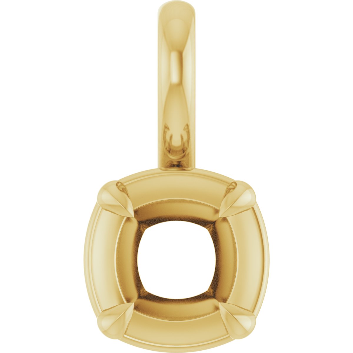 Claw-Prong Solitaire Bezel-Style Pendant
